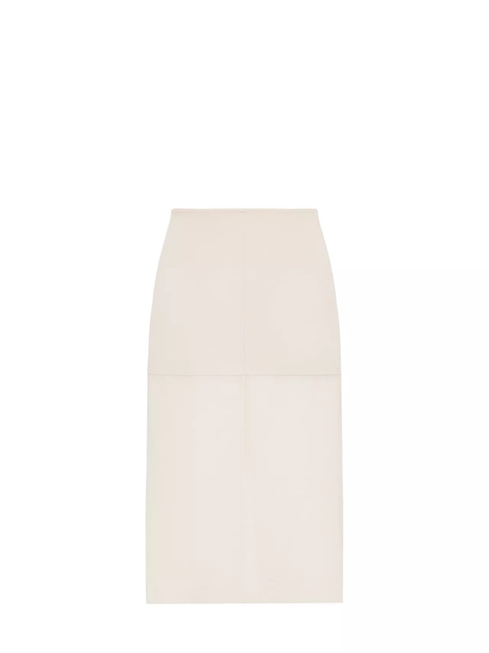 NWT Zara Contrast Knit Pencil Skirt in Ecru - Size Medium
